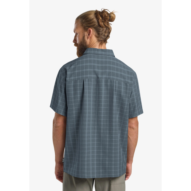 JACK WOLFSKIN Meseta Shirt M Check Dark Navy