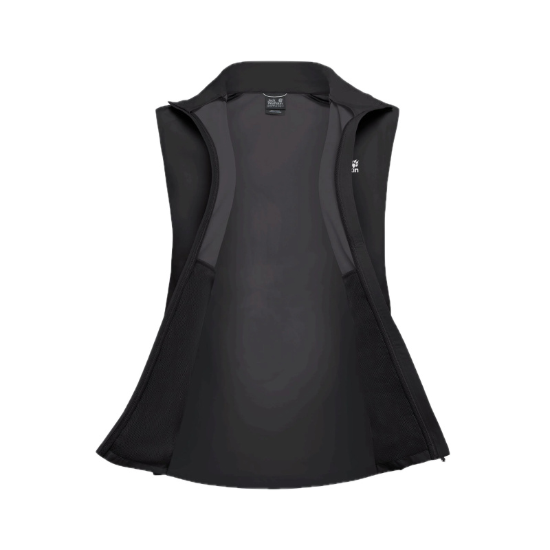 JACK WOLFSKIN Prelight Stride Vest M BLACK