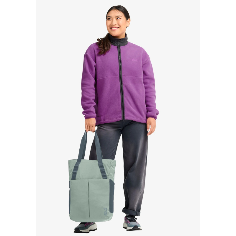 JACK WOLFSKIN Zoya 2in1 Tote Shopper Tasche mit 2-in-1 System 15 Liter Green Zinnia