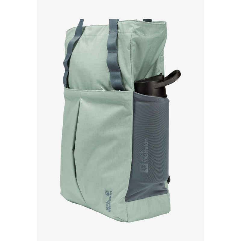 JACK WOLFSKIN Zoya 2in1 Tote Shopper Tasche mit 2-in-1 System 15 Liter Green Zinnia