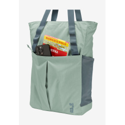 JACK WOLFSKIN Zoya 2in1 Tote Shopper Tasche mit 2-in-1 System 15 Liter Green Zinnia