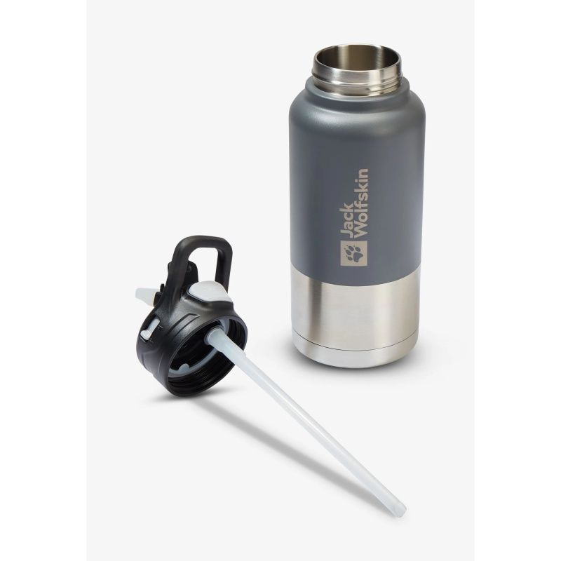 JACK WOLFSKIN Saima Insulated Straw Thermosflasche Asphalt 0.95 Liter