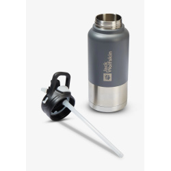 JACK WOLFSKIN Saima Insulated Straw Thermosflasche Asphalt 0.95 Liter