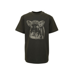 HUBERTUS Kinder T-Shirt  "Keilerkopf" Oliv